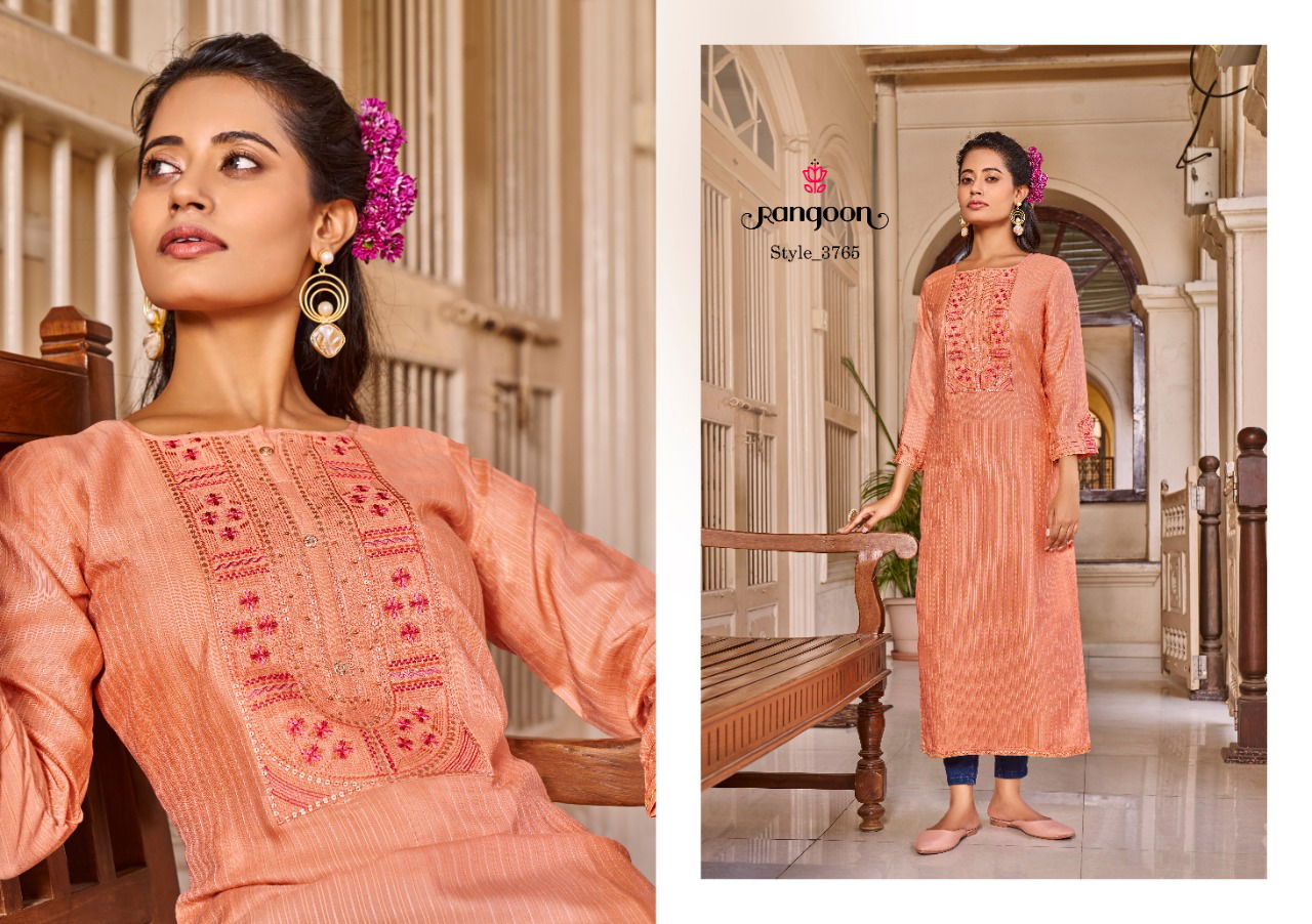 Rangoon Sweet Heart Fancy Wear Cotton Heavy Kurti Collection